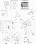 Camshaft Crankshaft Cylinder Engine Sump Gasket Set - Engine OperatorS Manual Piston Rings Connecting Rod Warning Label Diagram and Parts List for 31B775-0122-E1  Briggs and Stratton Engine